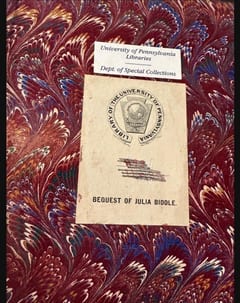 C011 Julia Biddle bequest bookplate