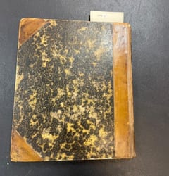 C014 half-leather and marbled-paper front board thumbnail
