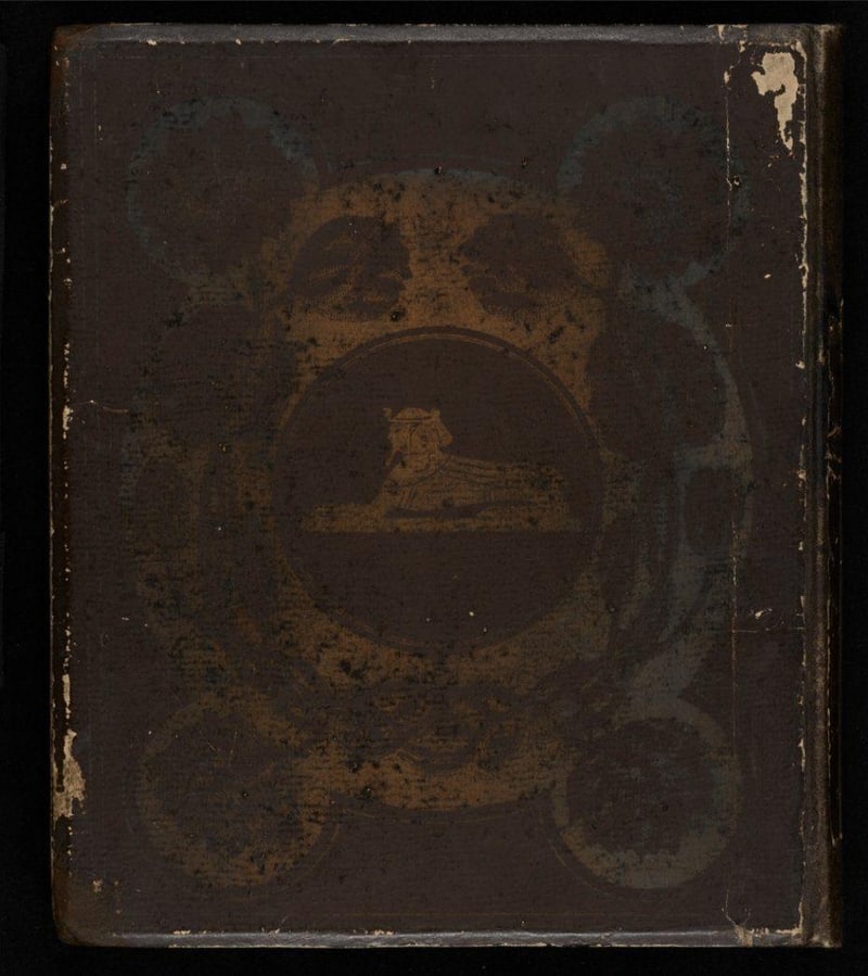 C023 original rear board with gold sphinx medallion decoration