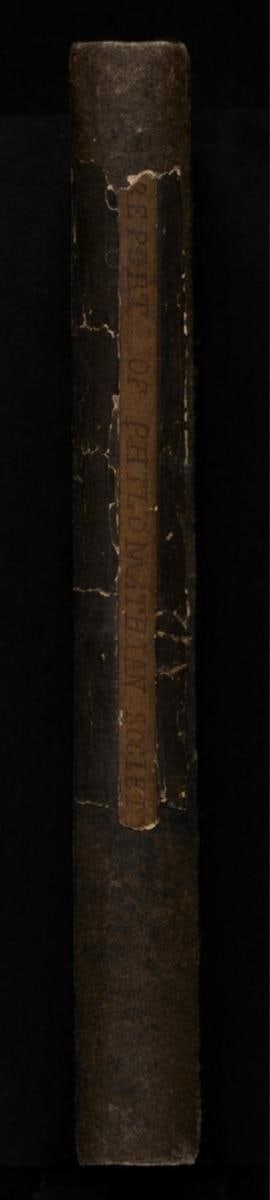 C023 spine with gilt Report of Philomathean Society title