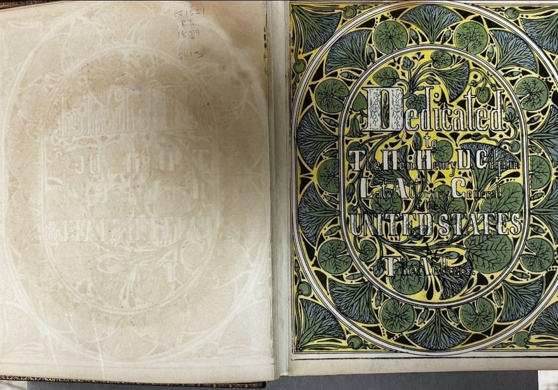 C074 illuminated dedication leaf