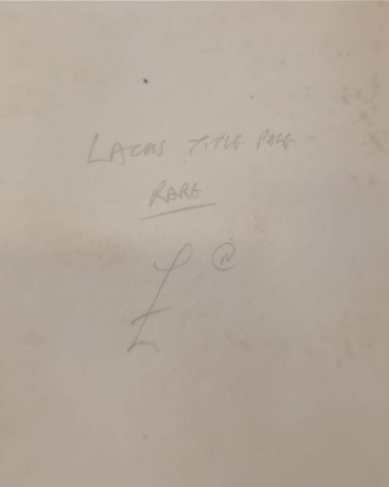 C083 pencil cataloger's note recording the title page as lacking