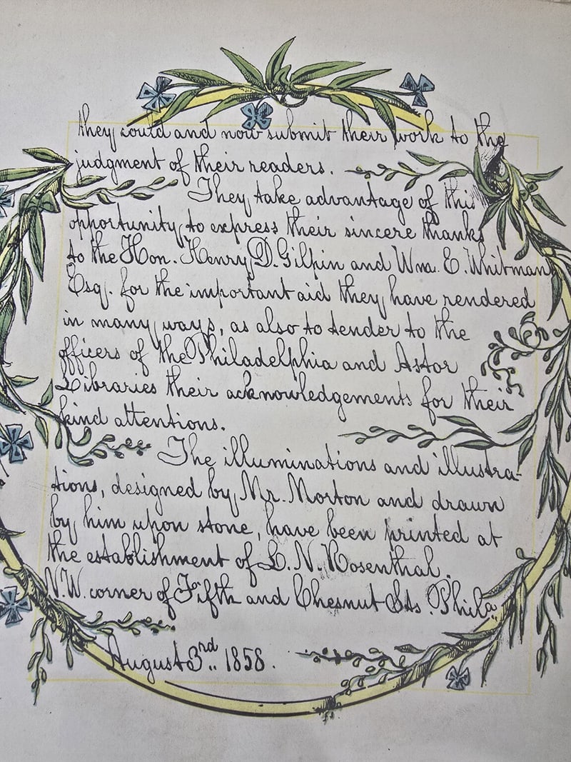 C085 acknowledgment leaf dated August 3 1858