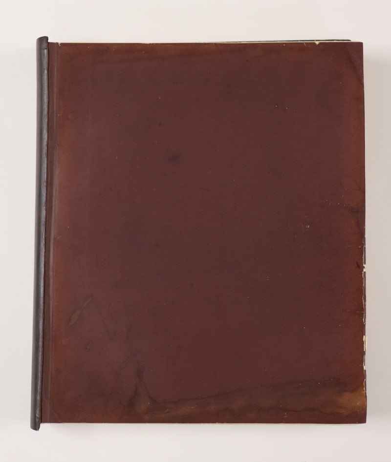C086 later plain front board and rebacked spine