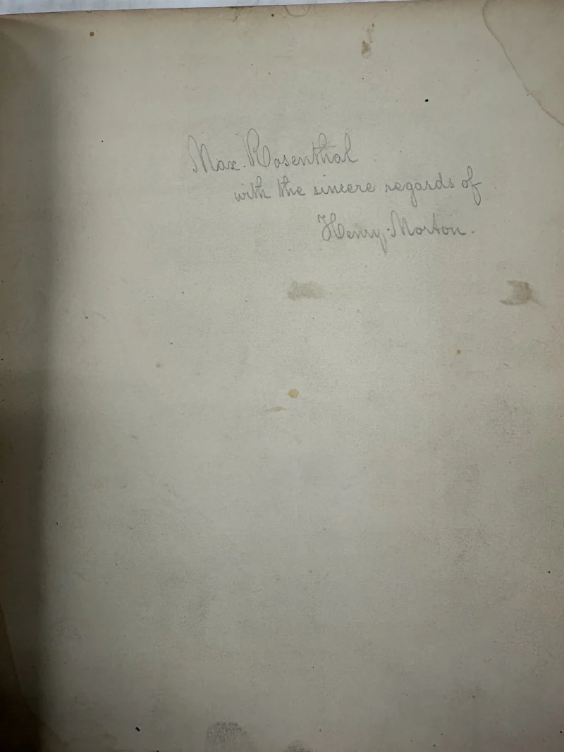 C089: Henry Morton to Max Rosenthal; undated