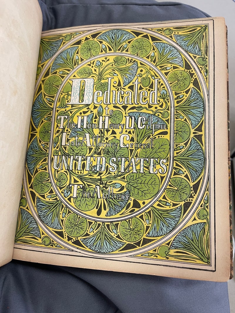 C091: Botanical dedication to the Hon. Henry D. Gilpin