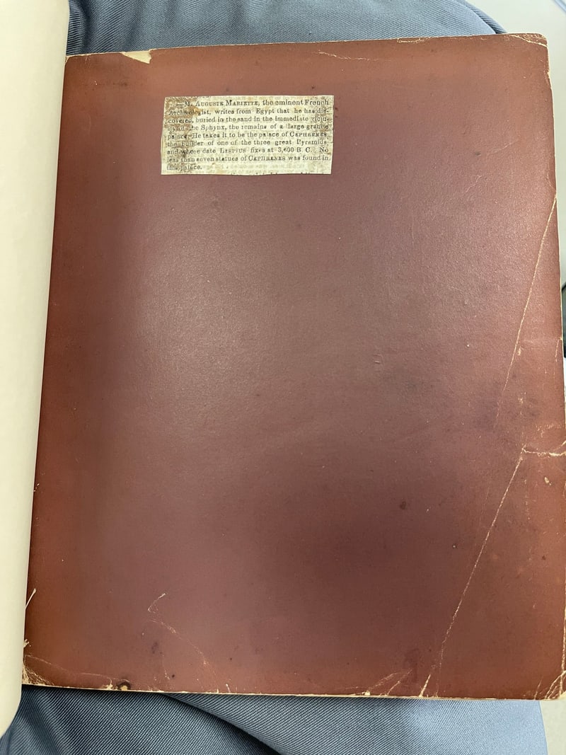 C091: Auguste Mariette’s report of a granite palace found near the Sphinx