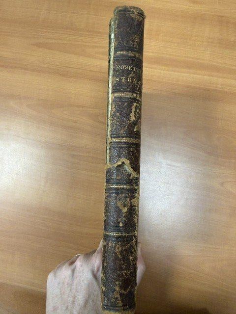 C058 Spine, gilt-stamped ROSETTA STONE