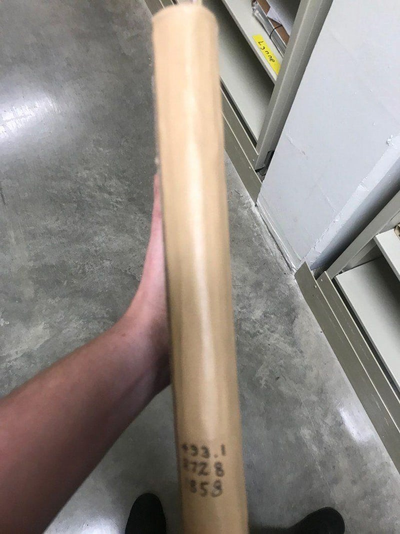 C059 Shelfmark stamped on storage tube