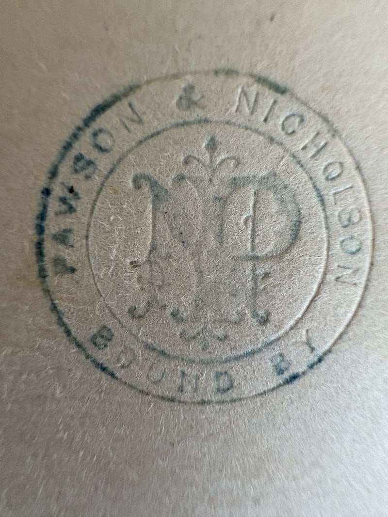 C062 Pawson and Nicholson binders stamp