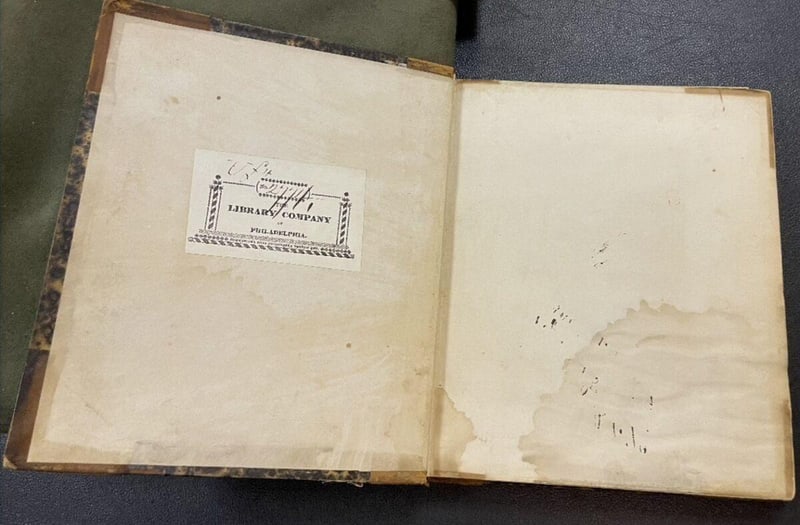 C014 Library Company evidence and handwritten “Gift of the Authors” inscription