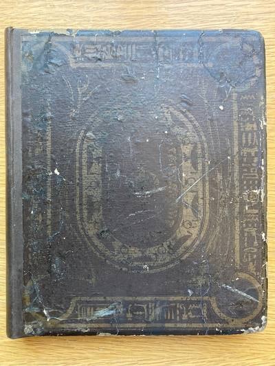 C041 heavily rubbed original front board, dark puce